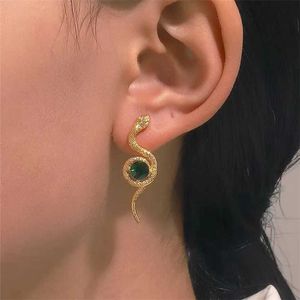 Earrings Vintage Women Earrings with Zircon Snake Earrings Fashion Animal Ear Studs Earrings Women Jewelry Birthday Party Gift 230831