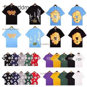 Denim Teers Shirts Designer Graphic Tee Mens t Shirt Polo Clothes Running Sports Loose T-shirt Light Blue Black 288