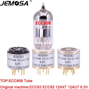 Усилитель 1PC 9PIN Tube Socket ECC808 в ECC83 ECC82 12AX7 12AU7 6.3 В