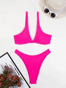 Kadın Mayo Twist Bikini Bowknot Bandage Bikinis Setleri Mayo Push Micro Tangon Y2K Tatil Kadınlar İki Parçalı Beach Wating Suits