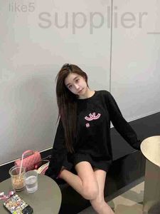 Con cappuccio da donna con cappuccio di felpe designer designer marchio Black Hoodie Black For Women con un aspetto lussuoso e bello in stile Instagram Nuovo outfit interno a strati 1vbz Zzy5