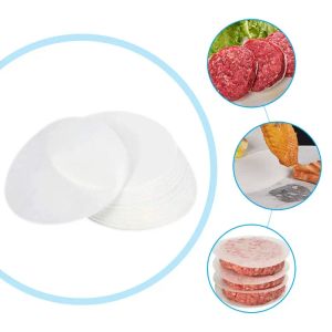 Izgaralar 100 pcs yuvarlak hamburger yağ blot kağıt fırın barbekü ızgara kağıt emici sayfa hamburger patty kağıt mutfak aletleri damla nakliye