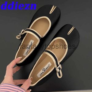 Channeles Channeles flats Lolita Style Dance Flats Shoes for ballet Ladies 2023 Summer Female Footwear Fashion Round Toe ccs Women Marry Janes Shoes 0316