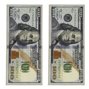 Crative Non-Slip Area Rug Modern Home Decor Carpet Runner dollar tryckt matta Hundra dollar 100 Bill Print 223V