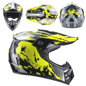 Motorhelm Motorrad Halbhelme Volles Gesicht Offroad ATV Cross Racing Bike Motocross Moto Casco Off -Straße Capacetes für Kinder und Erwachsene