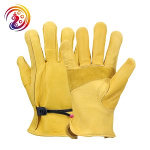 Gloves Work Gloves Cowhide Leather Factory Driver Climbing Gardening Glove Protective Yard Work