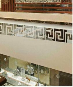 10pcslot geometrisk midja 3d spegel vägg klistermärke för tak vardagsrum sovrum akryl väggmålning väggdekaler modern diy hem dekor4264373
