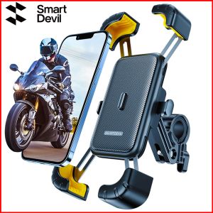 Stands SmartDevil Bike Phone Holder 360 ° Visualização Universal Bicycle Phone Titular para 4.77.2inch Telefone móvel clipe de suporte à prova de choque