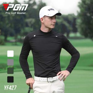 Мужские половые футболки Polos PGM Sports Sports Leisure Рубашка Осенняя зима Long Slve Clothing теплая YF427 Оптовая y240506