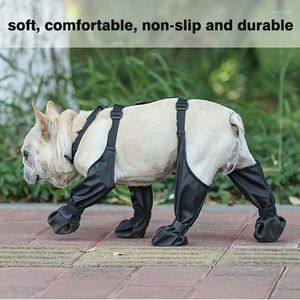 Dog Apparel Outdoor Walking Boots Shoes Nonslip For Snow Rain Suspender Hiking Booties Anti-Slip Boot