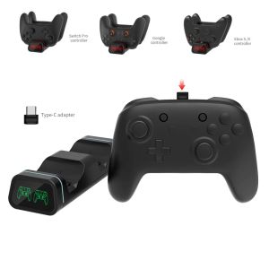 Estação de carregamento Chargers Dock para Xbox Series X/ S/ PS5 para Nintendo Switch Pro para Google Gamepad Charger Stand Station Supply