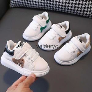 Sneakers Baby Boy Ldrens Casual Buty Dziewczyny Non-Slip Outdoor Boys Design White Kids Hook H240506