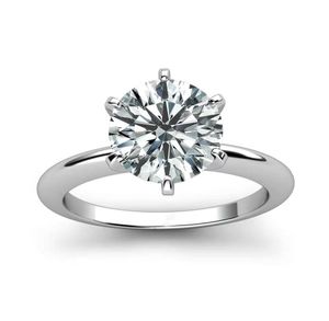 925 Pierścień srebrny 1ct 2ct 3ct klasyczny styl Diamentowy biżuteria Moissanite Pierścień Weddna Pierścień Anniversary Pierścień dla kobiet7540556