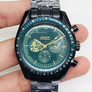 Designer Watch Reloj Watch Aaa Mechanical Watch Oujia Super Black Gold Space Green Face Полностью автоматические механические часы CL009