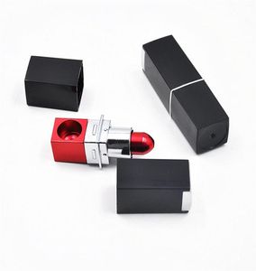 Retail Whole Secretive Metal Smoking Pipe Diversion Magic Lipstick Portable Cleaner Accessory Filter Tips Mix Color1936680