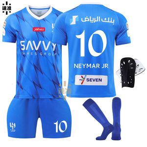 Jersey Football 2324 Saudi League Riyadh New Moon Jersey Size 10 Kit di calcio Neymar Adult and Children's Edition