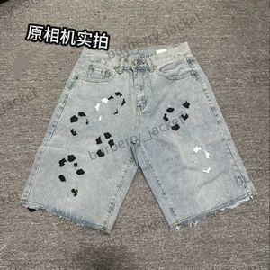 New Chromees Mens Jeans Shorts Make Old Washed hearts Jeans Hip Hop Chrome short Knee lenght jeans Heart Cross Embroidery Letter Prints Casual high quality jeans A3