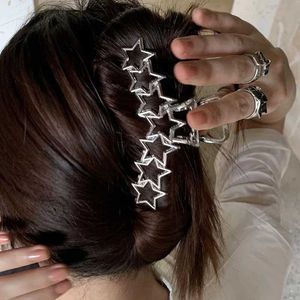 Other Harajuku Hollow Star Pentagram Love Heart Hair Cls Sweet Cool Charm Trend Hair Clip for Women Aesthetics Y2k Hair Accessories