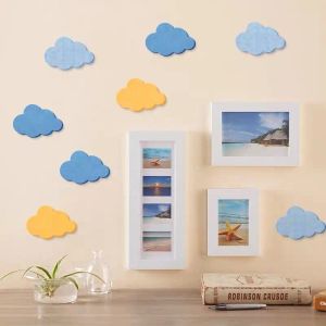 Stickers Simple Felt Small Cloud Wall Sticker Children's Room Decoration Kindergarten Photo Display Message Board Bedroom Decor Wallpaper