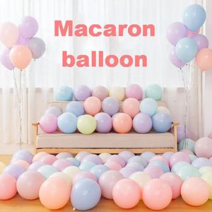 Dekoracja imprezowa 20pcs/paczka 10 cali Balony lateksowe Macaron Grubita 2,2G Candy Kolor balon na ślub urodzin