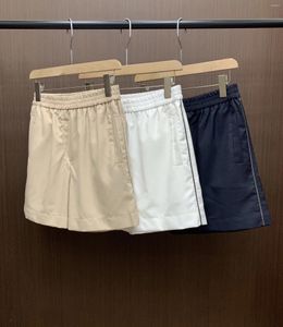 Women's Pants Heavy Industry Bead Chain Shorts Summer Thin Loose Casual Elastic Waist Versatile Wide Leg