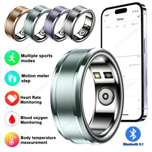 Wristbands Smart Ring Multifunctional Waterproof Bluetooth Ring Temperature Heart Rate Oximetry Blood Pressure Measurement Sleep Monitoring