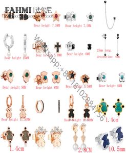 FAHMI 2022 NEW 925 STERLING SILVER BEAR EARING FASHITALITY CHARM GOGGEOUS LADY EARING WEAR WEAR EARING FACTORY DIRECT S OF 3409000