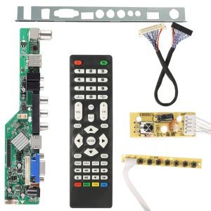 Accessoires 3663 Neues digitales Signal DVBC DVBT2 DVBT Universal LCD TV Controller Driver Board Upgrade 3463A Russian USB Play LUA63A82