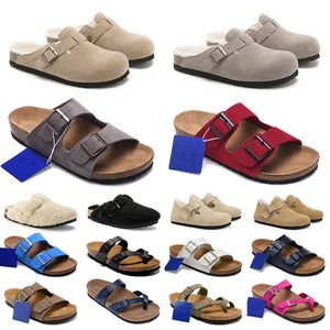 Novos designers chinelos de arizonas homens feminino feminino slides de pêlos de pêlo de pêlo de plataforma Treinadores de sapatos casuais Curia