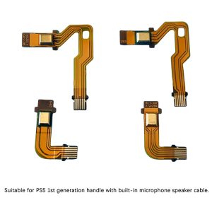 Joysticks 1pc för PlayStation 5 Trådlös styrenhet för PS5 dubbelkänsla Randkablar med flexmikrofon