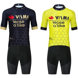 JUMBO Cycling Team Jersey Bike Shorts Set Men Women Quick dry Ropa Ciclismo 3 Pockets Summer Pro Bicycle TShirt Clothing 240506