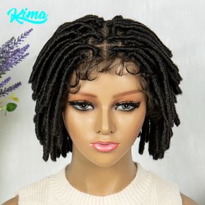 Dreadlock Faux Locs Knotless Box geflochtene synthetische Spitze vorne geflochten