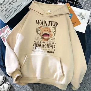 Erkek Hoodies Sweatshirts One Piece Gear 5 Hoodie Roronoa Zoro Bayan Komik Karikatür Luffy Sweatshirt Ullzang Japon Anime 90s Grafik Q240506