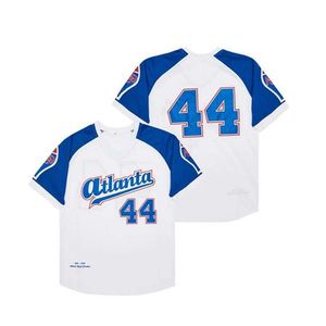 Herren-T-Shirts BG Baseball Trikot Atlanta Black Cracks Pullover 44 Trikots Nähen Stickerei High Quty Sports Outdoor Weiß 2023 New T240506