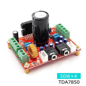 Amplificadores Mini Fever Classe TDA7850 Placa do amplificador de energia 4 canal Power Power amplificador 4x50W com BA3121 Redução de ruído DIY Áudio