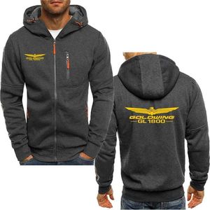 Molus de moletons masculinos Novo Autumn Mens Hoodie Gold Gold Gl1800 Principado Jaqueta Impressa Modagem Modotcyclet à prova de vento moletom moletom Q240506