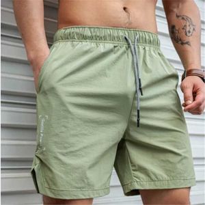 Men's Shorts Mens hot shorts lightweight thin shorts running squat fitness shorts mens gym wearing quick drying drawstring shortsL2405