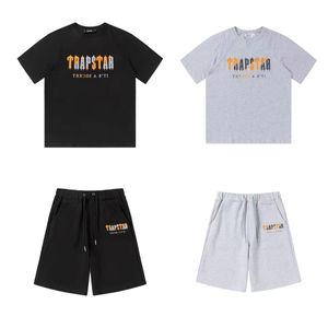 Trapstar Shorts und T -Shirt -Tracksuiten Designer Paare Handtuch Stickerei Brief Herren Set Womens Crew Neck Trap Star Sweatshirt Anzüge