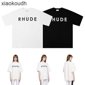 Rhude High End Designer Roupos para estampa minimalista com ombro da moda LONCO LOLH