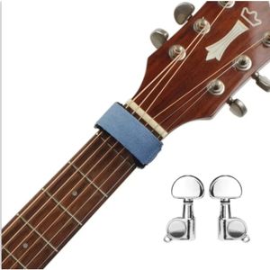 1 Set Left/Right Guitar String Tuning Pegs Semi-Closed/All-Closed Guitar String Button Tuner Machine Heads Guitar Accessories