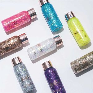 M3VU Body Glitter With Setar Spoon Multifunktionellt ögon Glitter Nail Hair Body Face Glitter Gel Art Flash Loose Sequins Cream Festival Glitter Deco D240503