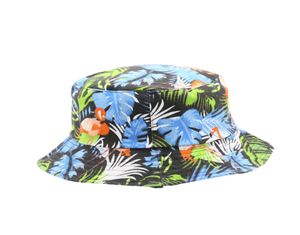 Дизайнерская шляпа ведра с бассейном -шапкой рыбака с двойной сетью красная картинка с маслом цветы.