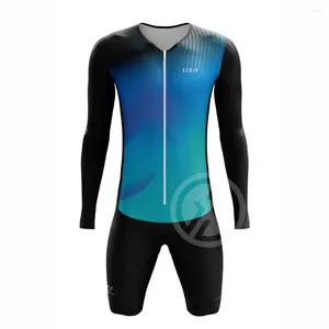 Zestawy wyścigowe gcbig mężczyzn Summer Triathlon Jersey Rower Zestaw rowerowy