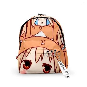 Rucksack trendy Himouto!Umaru-chan-Rucksäcke Jungen/Mädchen Pupil Schultaschen 3D-Druck Schlüsselanhänger Oxford wasserdicht niedlich klein