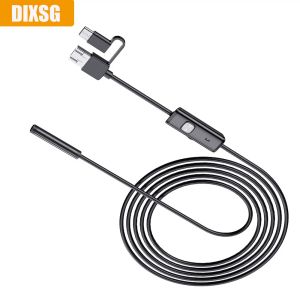 Kameralar AN100 5.5mm Mobil 3in1 TPYEC Mikro USB C Borescope Mini Kamera Boru Teftiş Kamerası Tahliye Borusu için