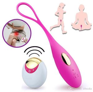 Vibrierende Eierball -Vibratoren für Frauen 10mode Vibrationen leistungsstarke drahtlose Fernbedienung Jump Eggs G Punkt Zauberstab Massagne Sexspielzeug 5124259