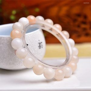 Link Bracelets 10MM Natural Pink Aventurine Bracelet Women Trendy Reiki Healing Elastic Yoga Energy Wristband Jewelry Gift