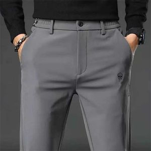 Men's Pants Spring Autumn High-quality Pants Men Fashion Korea Elasticity fast dry Wear Mens Trousers Sweatpants Casual Work Pant Y240506