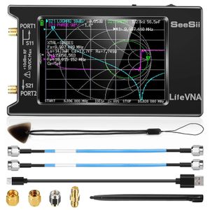 Verbessertes 4-Zoll-Nanovna 50 kHz-6,3 GHz-Vektor-Netzwerkanalysator Antenna Analysator HF VHF UHF SWR HW Version 64-0.3 240429