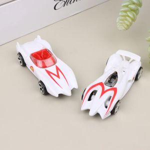 Carros 1:64 Carros esportivos de escala Speed ​​Wheels Racer Mach 5 Go Diecast Model Cars Die Cast Light Toy Collectibles Gifts